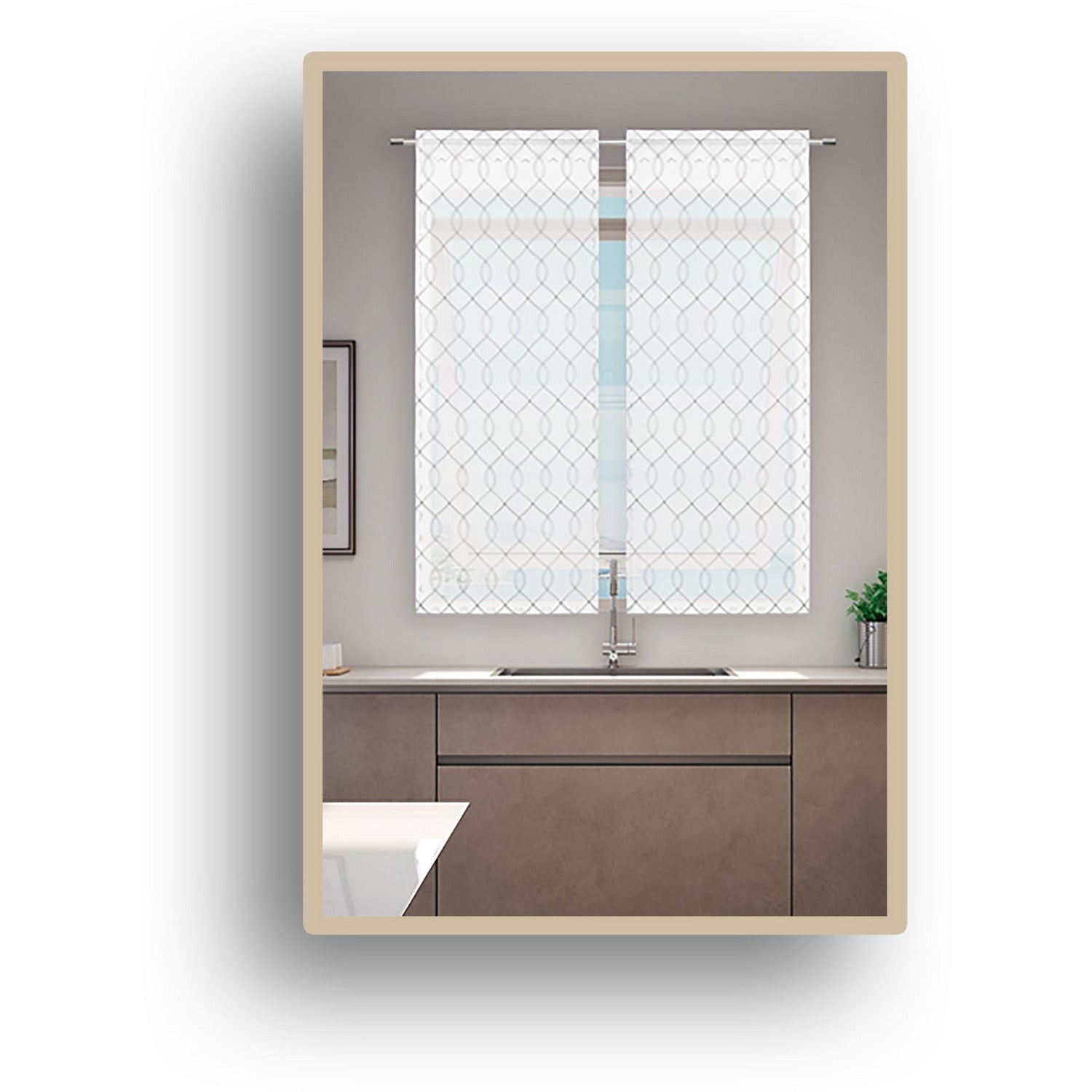 NESI - Tenda Coppia Giorgia Bianca 60x150 cm